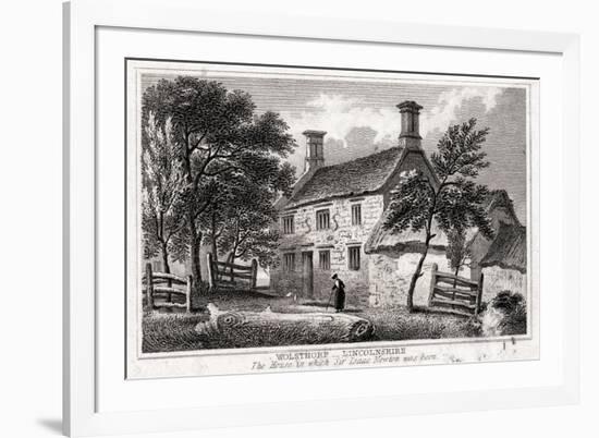 Woolsthorpe Manor, Near Grantham, Lincolnshire, Birthplace of Sir Isaac Newton, Early 19th Century-null-Framed Giclee Print