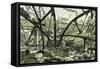 Woolwich Arsenal London 1887 Damage to the Mounting Shed Carriage Factory-null-Framed Stretched Canvas