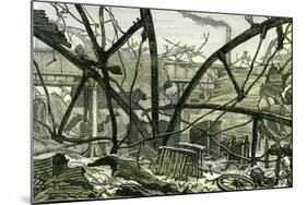 Woolwich Arsenal London 1887 Damage to the Mounting Shed Carriage Factory-null-Mounted Giclee Print