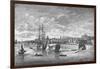 Woolwich Dockyard from the Thames, c1750, (1912). Artists: Unknown, John Boydell-John Boydell-Framed Giclee Print