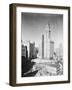 Woolworth Building and City Hall Park-null-Framed Photographic Print