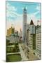 Woolworth Building, Broadway, New York City-null-Mounted Art Print