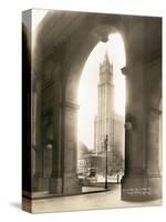 Woolworth Building Through Arch-null-Stretched Canvas