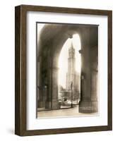 Woolworth Building Through Arch-null-Framed Photographic Print