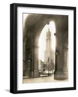 Woolworth Building Through Arch-null-Framed Photographic Print