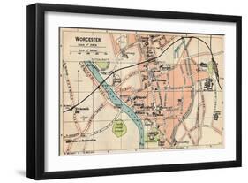 'Worcester', c20th Century-John Bartholomew-Framed Giclee Print