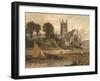 Worcester Cathedral 1870-null-Framed Art Print