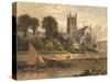 Worcester Cathedral 1870-null-Stretched Canvas
