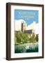 Worcester Cathedral - Dave Thompson Contemporary Travel Print-Dave Thompson-Framed Giclee Print