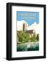 Worcester Cathedral - Dave Thompson Contemporary Travel Print-Dave Thompson-Framed Giclee Print