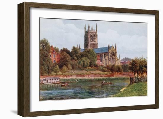 Worcester Cathedral, N W-Alfred Robert Quinton-Framed Giclee Print