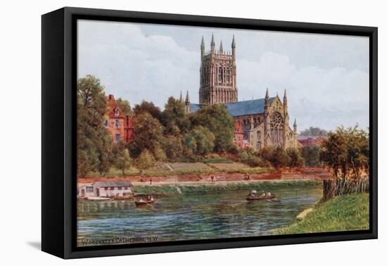 Worcester Cathedral, N W-Alfred Robert Quinton-Framed Stretched Canvas