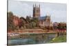 Worcester Cathedral, N W-Alfred Robert Quinton-Stretched Canvas