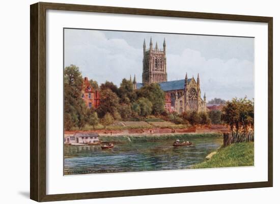 Worcester Cathedral, N W-Alfred Robert Quinton-Framed Giclee Print