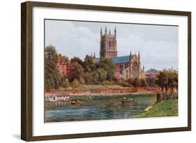 Worcester Cathedral, N W-Alfred Robert Quinton-Framed Giclee Print