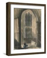 Worcester Cathedral: North Transept of Choir, 1836-Henry Winkles-Framed Giclee Print