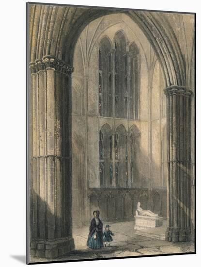 Worcester Cathedral: North Transept of Choir, 1836-Henry Winkles-Mounted Giclee Print