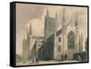 Worcester Cathedral, North West View, 1836-Henry Winkles-Framed Stretched Canvas