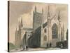 Worcester Cathedral, North West View, 1836-Henry Winkles-Stretched Canvas