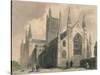 Worcester Cathedral, North West View, 1836-Henry Winkles-Stretched Canvas