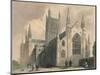 Worcester Cathedral, North West View, 1836-Henry Winkles-Mounted Giclee Print