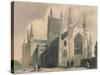 Worcester Cathedral, North West View, 1836-Henry Winkles-Stretched Canvas