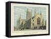 Worcester Cathedral, North West View-Benjamin Baud-Framed Stretched Canvas