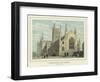 Worcester Cathedral, North West View-Benjamin Baud-Framed Giclee Print