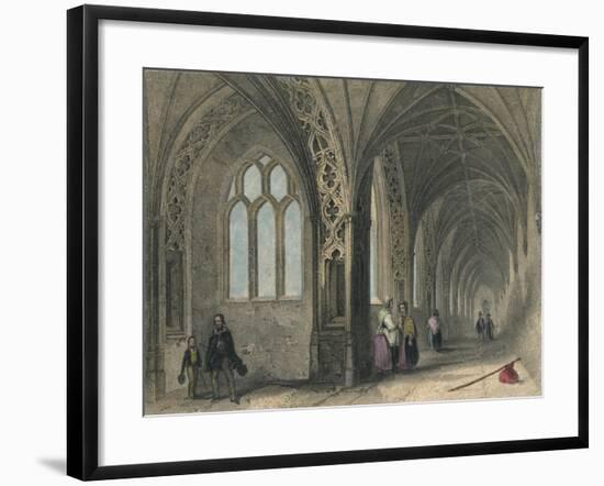 Worcester Cathedral. The Cloisters, 1836-Henry Winkles-Framed Giclee Print