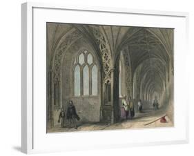 Worcester Cathedral. The Cloisters, 1836-Henry Winkles-Framed Giclee Print