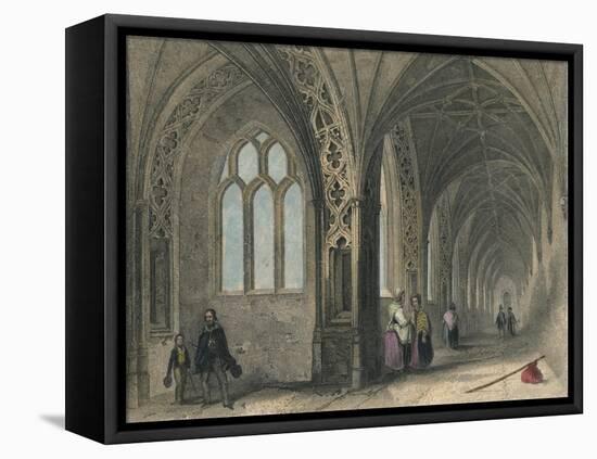 Worcester Cathedral. The Cloisters, 1836-Henry Winkles-Framed Stretched Canvas