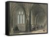 Worcester Cathedral. The Cloisters, 1836-Henry Winkles-Framed Stretched Canvas