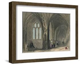 Worcester Cathedral. The Cloisters, 1836-Henry Winkles-Framed Giclee Print