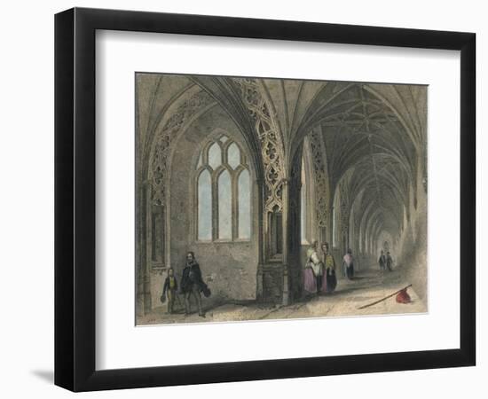 Worcester Cathedral. The Cloisters, 1836-Henry Winkles-Framed Giclee Print