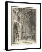 Worcester Cathedral, the Nave, Looking East-null-Framed Giclee Print