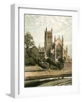 Worcester Cathedral, Worcestershire, C1870-Hanhart-Framed Giclee Print