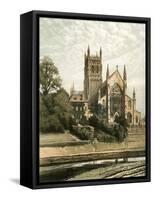 Worcester Cathedral, Worcestershire, C1870-Hanhart-Framed Stretched Canvas