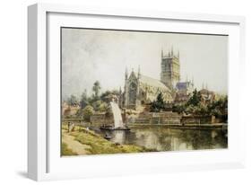 Worcester Cathedral-John O'connor-Framed Giclee Print