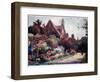 Worcester College Garden-William Matthison-Framed Giclee Print