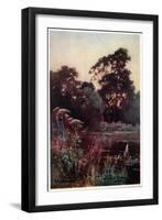 Worcester College Garden-William Matthison-Framed Giclee Print