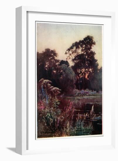 Worcester College Garden-William Matthison-Framed Giclee Print