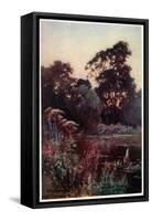 Worcester College Garden-William Matthison-Framed Stretched Canvas