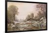 Worcester from the South West in the Snow, C.1875-Charles Leaver-Framed Giclee Print