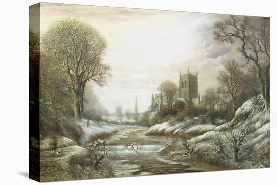 Worcester from the South West-Charles Leaver-Stretched Canvas