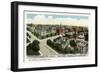 Worcester, Massachusetts - Aerial View of City Hospital-Lantern Press-Framed Art Print