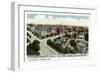 Worcester, Massachusetts - Aerial View of City Hospital-Lantern Press-Framed Art Print