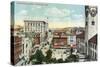 Worcester, Massachusetts - Aerial View of Harrington Corner-Lantern Press-Stretched Canvas