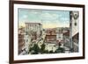 Worcester, Massachusetts - Aerial View of Harrington Corner-Lantern Press-Framed Art Print