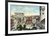 Worcester, Massachusetts - Aerial View of Harrington Corner-Lantern Press-Framed Art Print