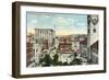 Worcester, Massachusetts - Aerial View of Harrington Corner-Lantern Press-Framed Art Print